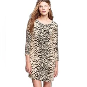 J. Crew Black and Cream Giraffe Patterned Dress NWT